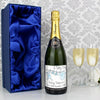 Personalised Blue Baby Wash Line Champagne with Gift Box