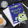 Personalised Little Monster - A5 Diary