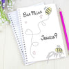 Personalised Bee Mine A5 Notebook