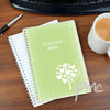Personalised Love Grows Green A5 Notebook