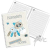 Personalised Cotton Zoo Calico the Kitten A5 Notebook