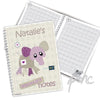 Personalised Cotton Zoo Wynciette the Elephant A5 Notebook