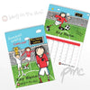 Personalised Football Crazy A4 Wall Calendar