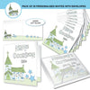 Personalised Blue Church Pack of 20 Invitations