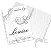Personalised Black Swirl A5 Notebook