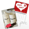 Personalised Couples A4 Wall Calendar