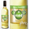 Personalised White Wine Bauble Label