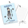 Personalised Bang on the Door Wedding Male A5 Notebook