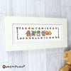 Personalised Bang On The Door Animal Alphabet Girls Name Frame