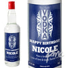 Personalised Blue & Silver Stripe Vodka with Gift Box