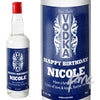 Personalised Blue & Silver Stripe Vodka