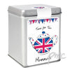 Personalised Union Jack Teapot Tea & Tin