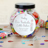 Personalised Fabulous Usher Round Sweet Jar