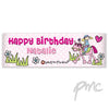 Personalised Bang On The Door Pony Girl Banner