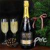 Personalised Merry Christmas Champagne