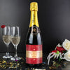 Personalised Hearts Swirl Champagne