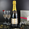 Personalised Black Border Champagne