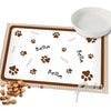 Personalised Brown Gingham Cat Placemat