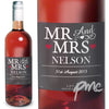 Personalised Mr & Mrs Rose Wine