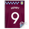 Personalised Aston Villa A5 Notebook
