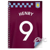 Personalised Aston Villa A4 Notebook
