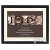 Personalised Affection Art Black Framed Poster Print