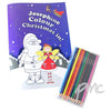 Personalised 'It's Christmas' Fairy Colouring Book with Pencil Crayons