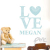 Personalised LOVE Eggshell Wall Art