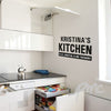 Personalised Kitchen Wall Art