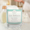 Personalised Art Deco Scented Candle Jar