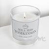 Personalised Royal Crown Scented Jar Candle