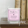 Personalised Classic Pink Scented Jar Candle