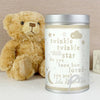 Personalised Twinkle Twinkle Teddy in a Tin