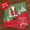 Personalised Father Christmas Pack of  20 Christmas Cards