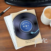 Personalised Retro Vinyl A5 Notebook