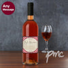Personalised Pink Stripe Rose Wine