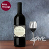 Personalised Black Stripe Red Wine
