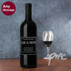 Personalised Ornate Red Wine