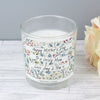 Personalised Botanical Scented Jar Candle