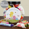 Personalised Easter Meadow Chick Sweets Jar