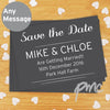 Personalised Classic Wedding Postcards Pack of 24
