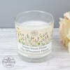 Personalised Country Diary Wild Flowers Scented Jar Candle