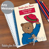Personalised Paddington Bear A5 Notebook