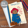 Personalised Paddington Bear Please look after me A5 Notebook