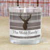 Personalised Highland Stag Scented Jar Candle