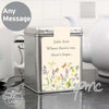 Personalised Country Diary Wild Flowers Tea & Tin