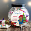 Personalised Paddington Bear Christmas Sweets Jar