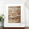 Personalised 'Life is an Adventure' White Framed Poster Print