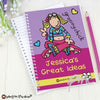 Personalised Bang on the Door Groovy Chick A5 Notebook