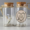 Personalised Carved Heart Message in a Bottle